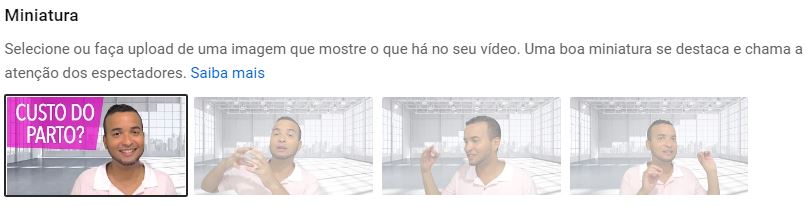 Thumbnail - Capa do vídeo